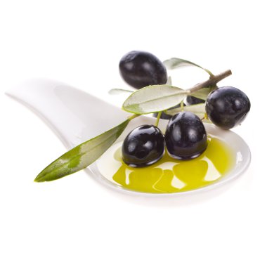 küçük kase zeytinyağı ile