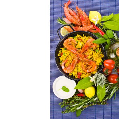 geleneksel İspanyol rice - paella