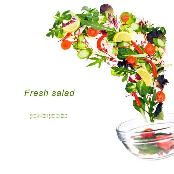 Свіжі овочі та салат — стокове фото