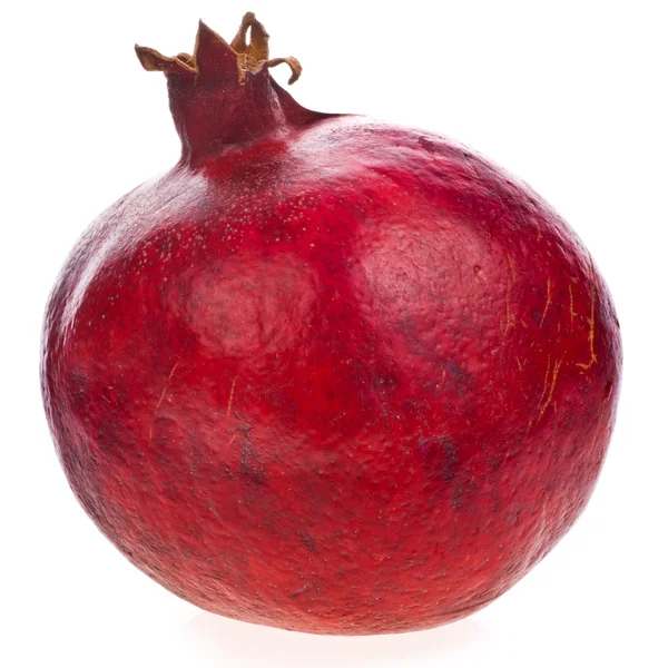 Pomegranate no cut isolated white background — Stock Photo, Image