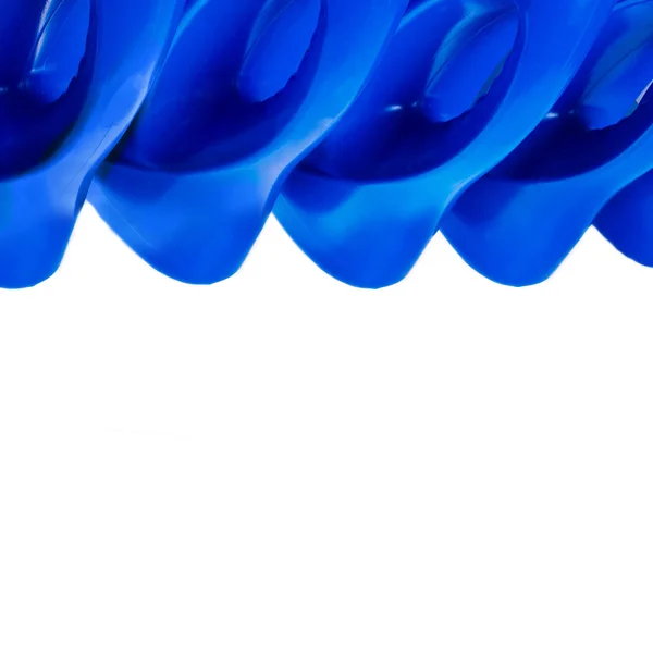 Abstract forms of plastic blue color — Stock Photo, Image