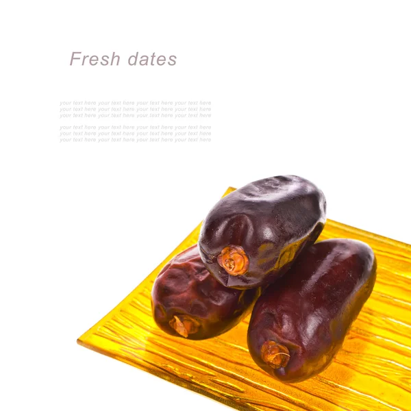 Large fresh dates — Stock Photo, Image