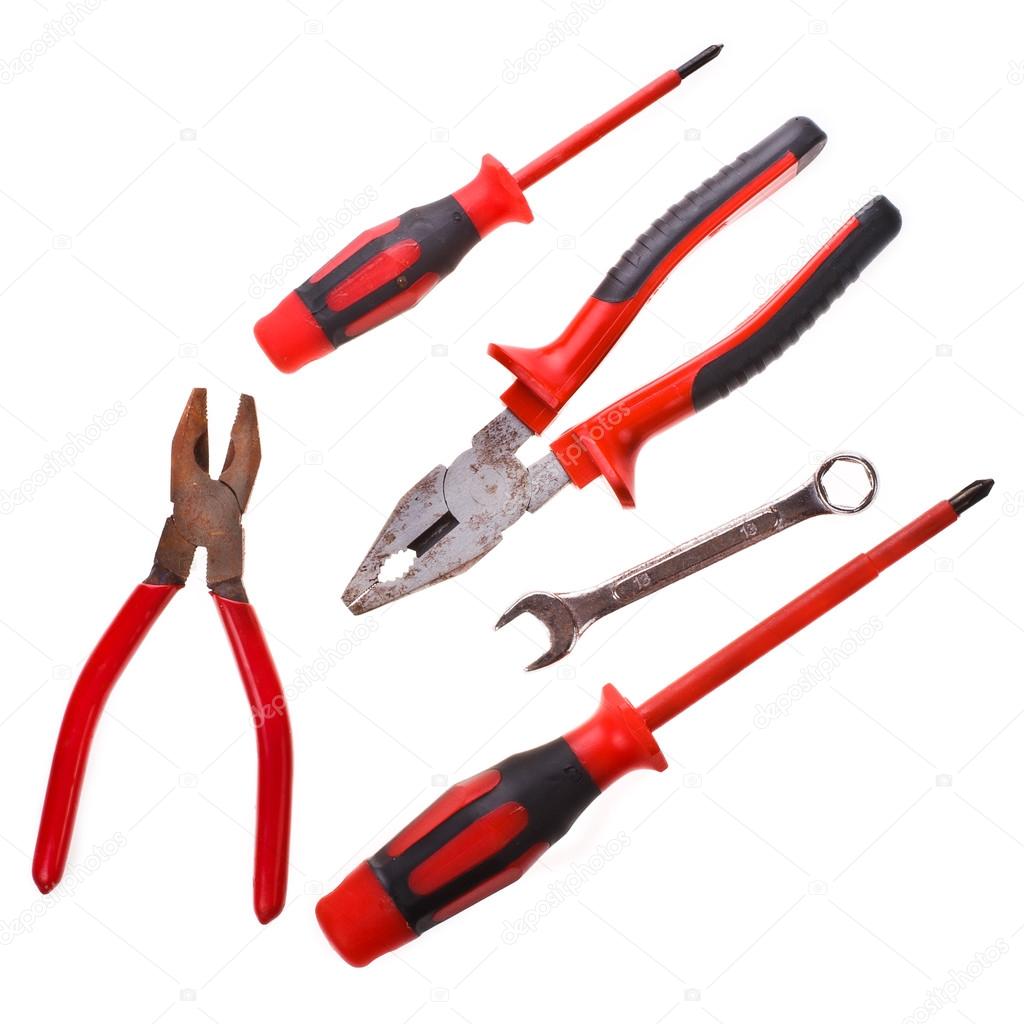Red and black Tool set