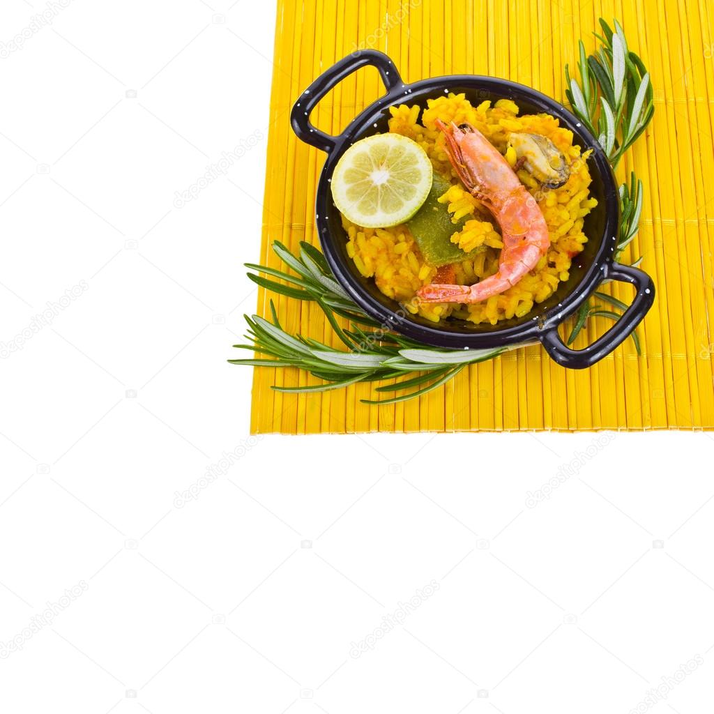 Spanish Mediterranean sea food - paella