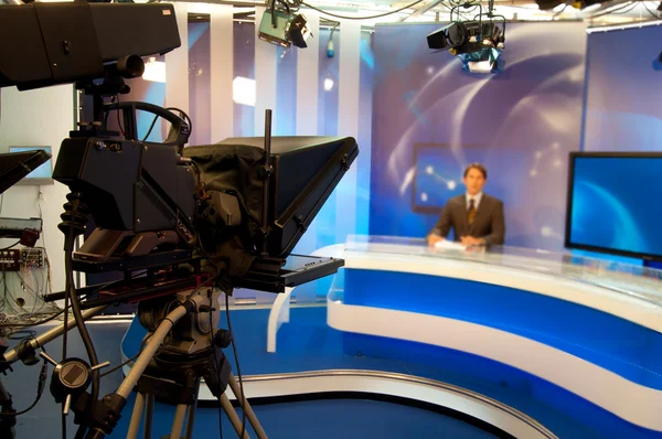 Estudio de televisión Fotos de stock libres de derechos