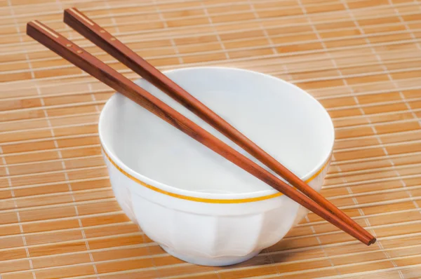 Chopstick on bamboo Royalty Free Stock Photos
