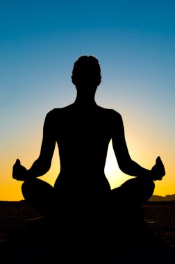 yoga lotus pozisyonu kadında