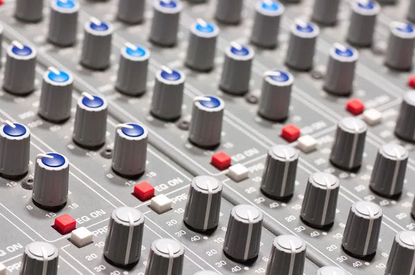 Profesionální audio mixování desky — Stock fotografie