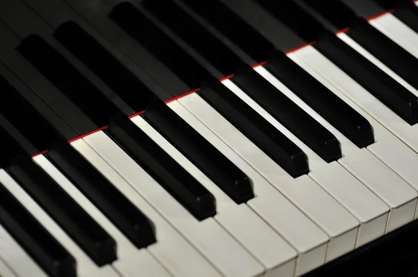 Grand piano keyboard — Stock Photo, Image
