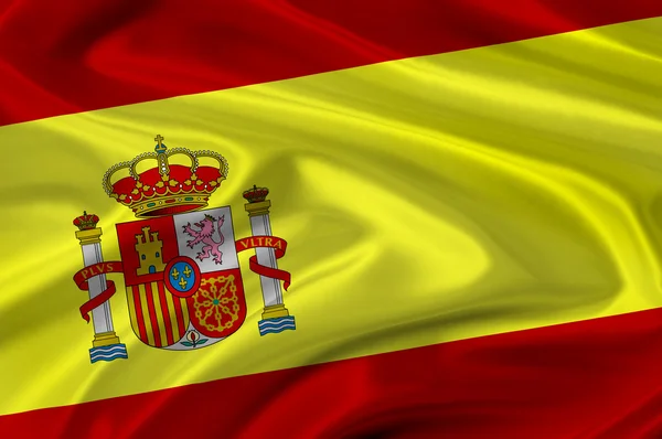 Spanische Flagge — Stockfoto