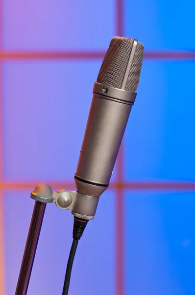 Microphone on stage — Stock Photo, Image