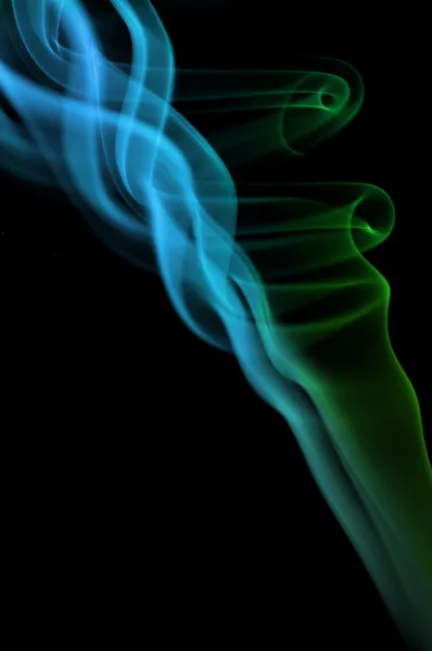 Синій зелений дим — стокове фото