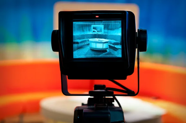 TV stüdyo - video kamera vizörünü