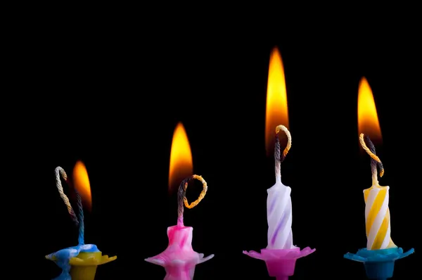 Velas de aniversário — Fotografia de Stock