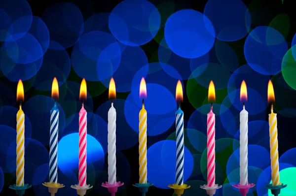 Candele di compleanno — Foto Stock