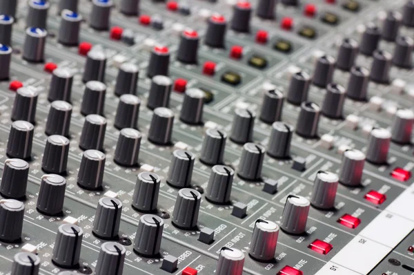 Pro audio mixing board — Stock Photo, Image