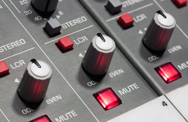 Pro audio mixing board — Stock Photo, Image