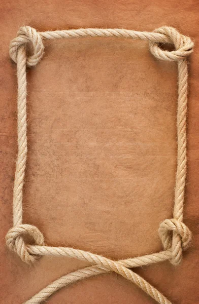 Old paper and rope — Stock Photo, Image