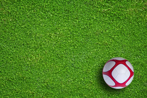Pelouse verte naturelle terrain de soccer — Photo