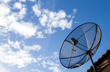 Uydu Çanağı Install çatıda.