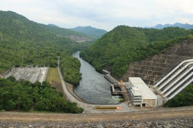 Srinakarin baraj elektrik.