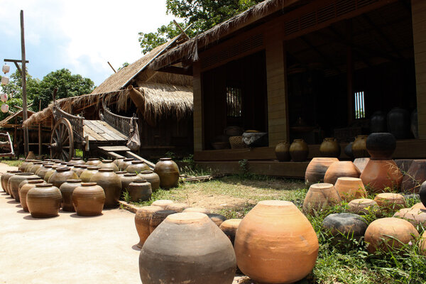 Earthenware in Ancient Village.