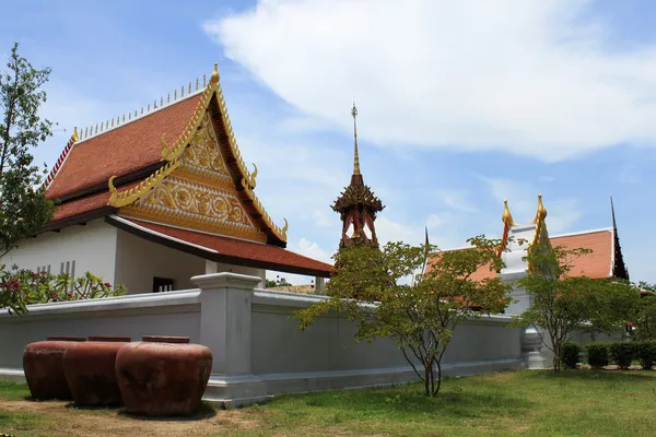 Temple in Ayutthaya Era. — Stock Photo, Image