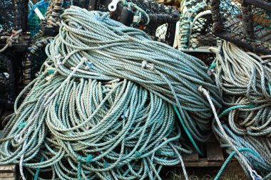 balıkçılık için kullanılan halat.