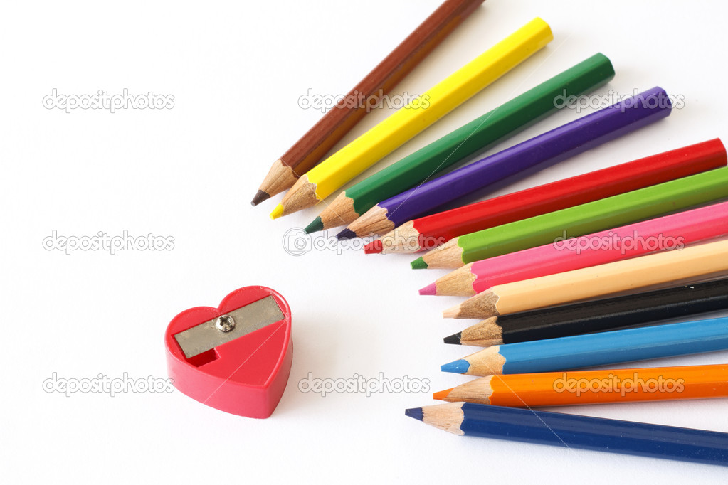 Crayon and pencil sharpener