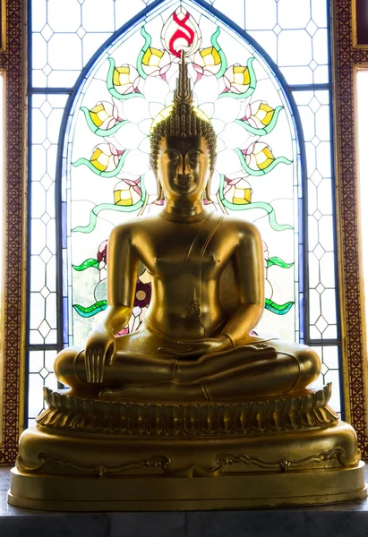 Statuie de aur Buddha — Fotografie, imagine de stoc