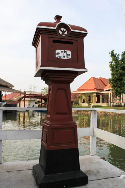Red thai mail box — Stock Photo, Image