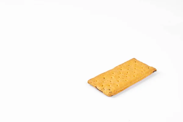 Galletas Sobre Fondo Blanco Galletas Con Piezas Mango Aislado — Foto de Stock