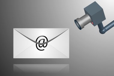 E-mail spy clipart