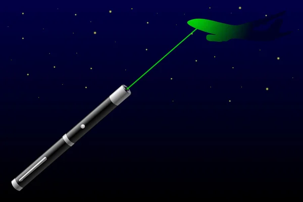 Uçakta lazer pointer