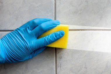sünger Temizleme banyo