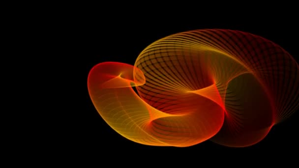 Абстрактные пламенные волны витрин скринсейвера похожи на анимацию — стоковое видео