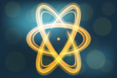 Tek atom illüstrasyon