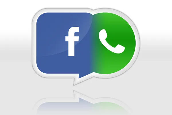 Facebook buys Whatsapp illustration — Stock Photo, Image