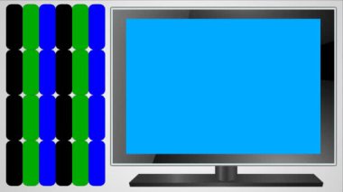 RGB renk katkı model animasyon