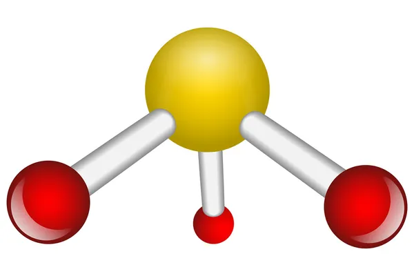 Tek amonyak nh3 molekülü — Stok Vektör