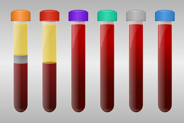 혈액 샘플 튜브 — 스톡 벡터