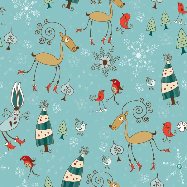 Carte de Noël.Illustration vectorielle . — Image vectorielle