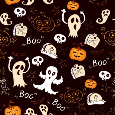 hayaletler, kabak ile sorunsuz halloween arka plan