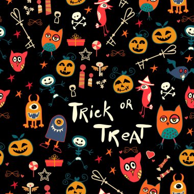 Halloween Dikişsiz desen hüner