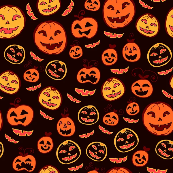 Vacaciones de Halloween, fondo sin costuras — Archivo Imágenes Vectoriales