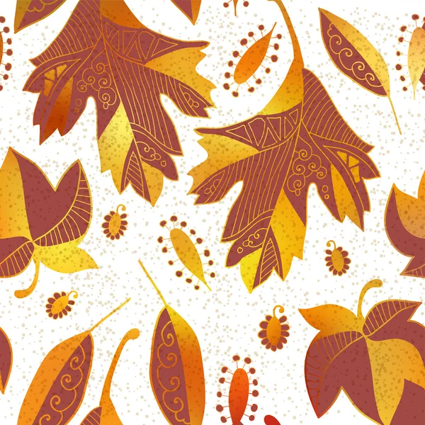 Vector seamless background: autumn — Stock Vector