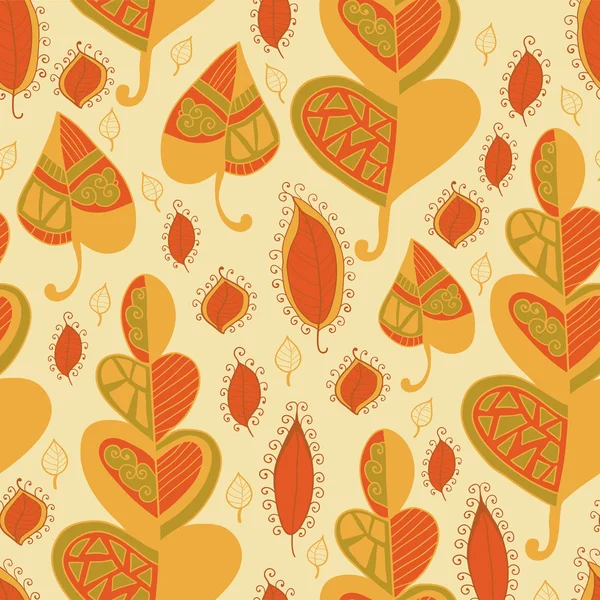 Vector leaf pattern n.Leaf background . — стоковый вектор