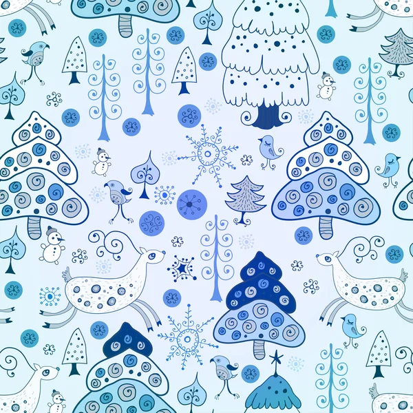 Blue christmas card.vector illustratie. — Stockvector