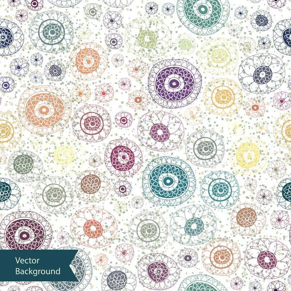 Floral seamless pattern with flowers — Stock Vector