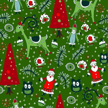 Noel Noel oyuncaklar ile seamless modeli